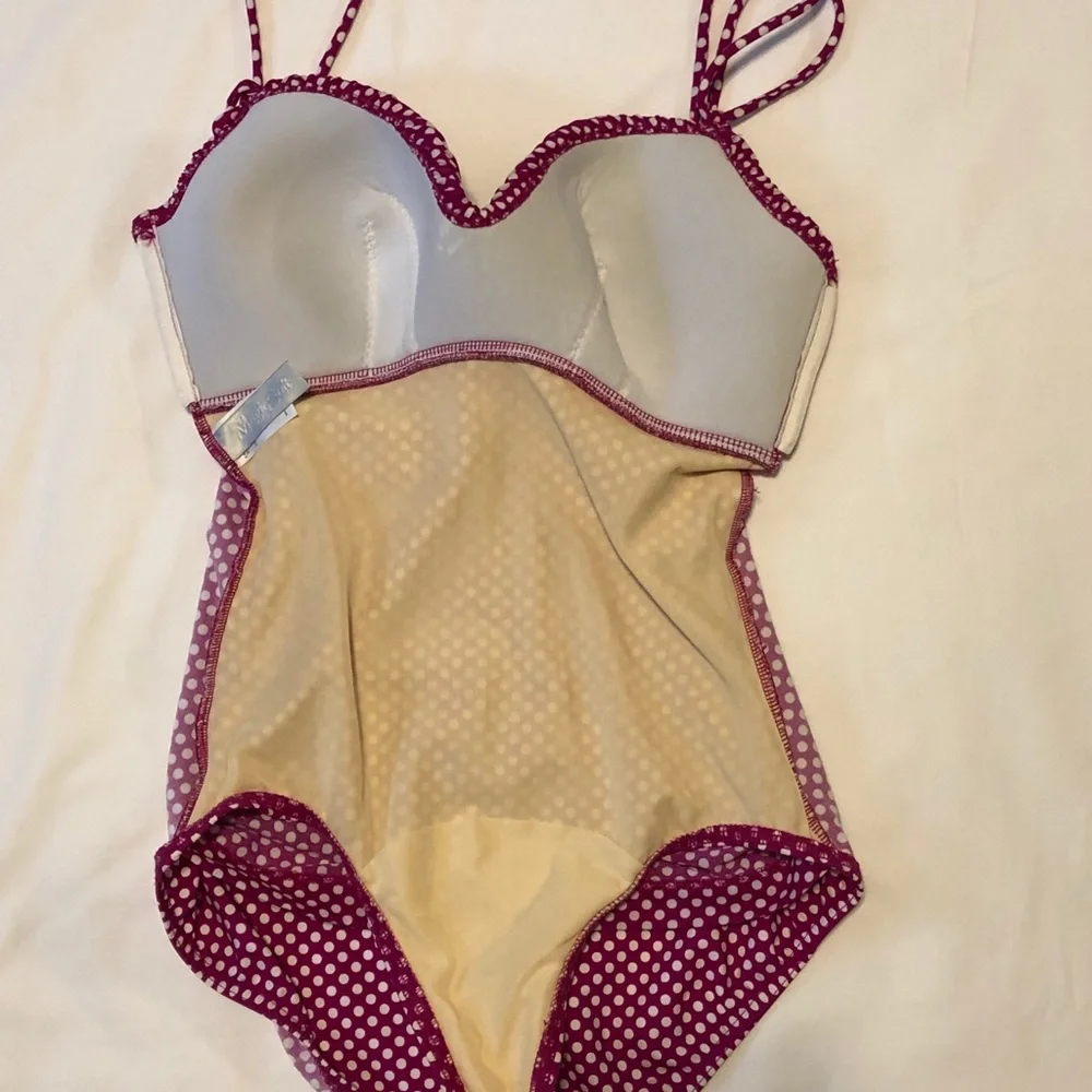 Magicsuit Purple Polka Dot One-Piece Swimsuit